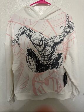 Marvel Spider-Man Brand New Day Women’s White Hoodie Size Small